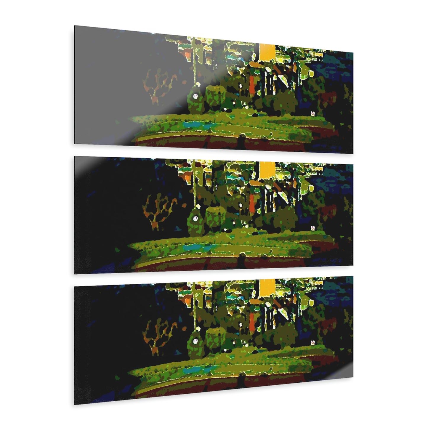 Acrylic Prints (Triptych) ...  "Lombard Street San Francisco, CA, USA" ... Family Archives 1970's ... Original Works ...