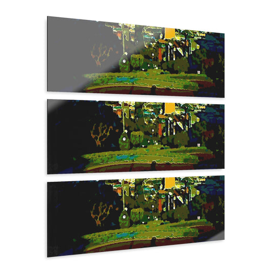 Acrylic Prints (Triptych) ...  "Lombard Street San Francisco, CA, USA" ... Family Archives 1970's ... Original Works ...