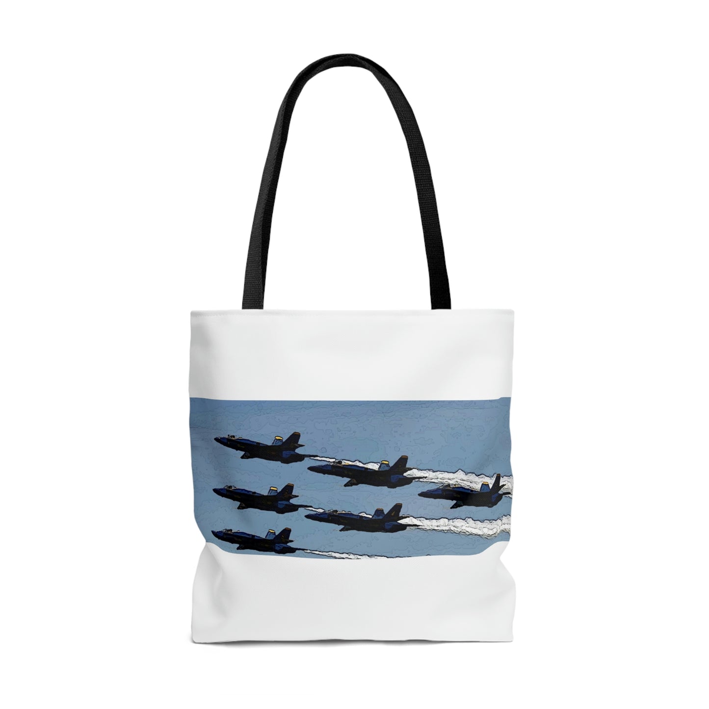 AOP Tote Bag ... Seattle Seafair ..."Blue Angels Run Over Lake Washington" ... Circa Mid 1980's ... Dr FJ Holt ... Original Works ...