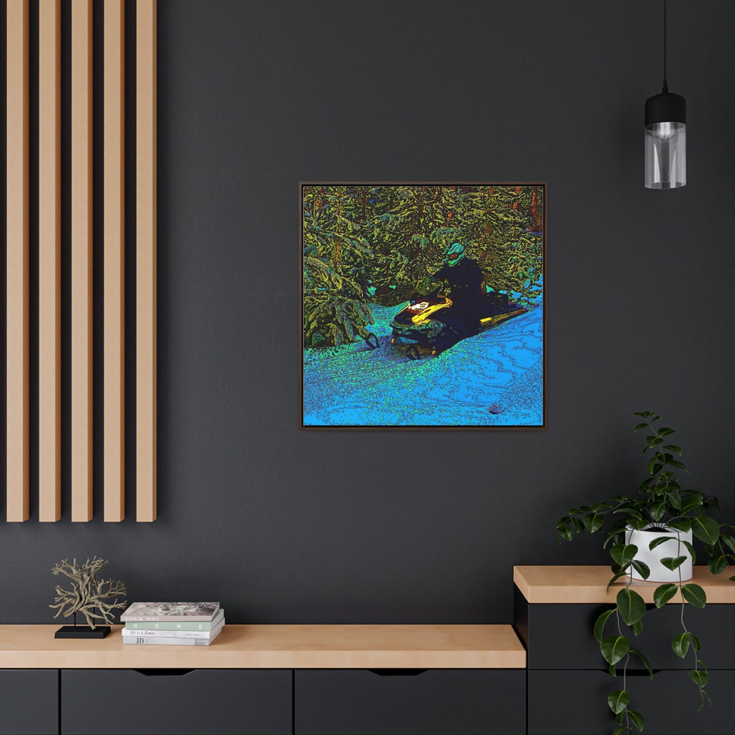 Gallery Canvas Wraps, Square Frame ... Yep ... "Another Day ... Riding Through The Wilderness ... " ... February 2023 ... Original Works ...