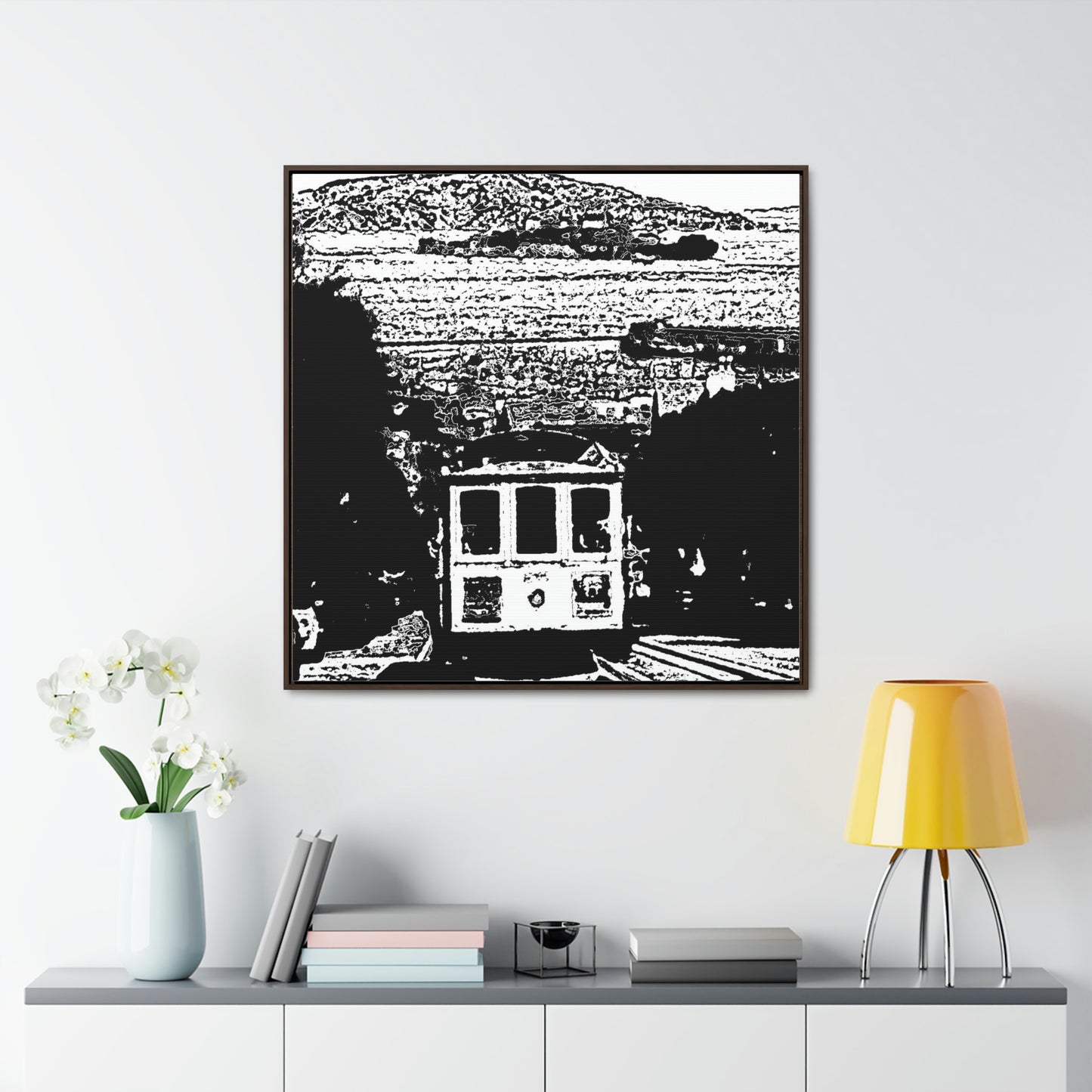 Gallery Canvas Wraps, Square Frame /// San Francisco ... 'A Rice-A-Roni-A-San Francisco Treat' ... "A Cable Car Classic" ... Family Archives: 1973 ... Original Works ...