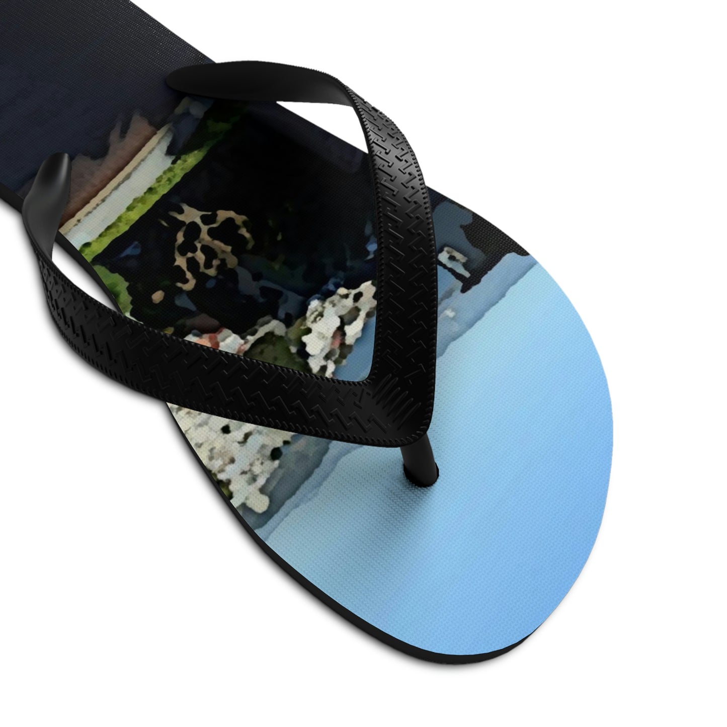 Unisex Flip-Flops  ... "Lombard Street San Francisco, CA, USA" ... Family Archives 1970's ... Original Works ...