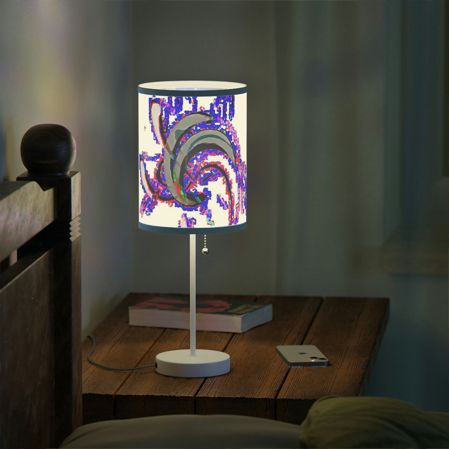 Lamp on a Stand, US|CA plug ... "Waning Moon" ... Central Idaho ... October 2022 ... Rendering Time: 22 Hours ... Original Works ...