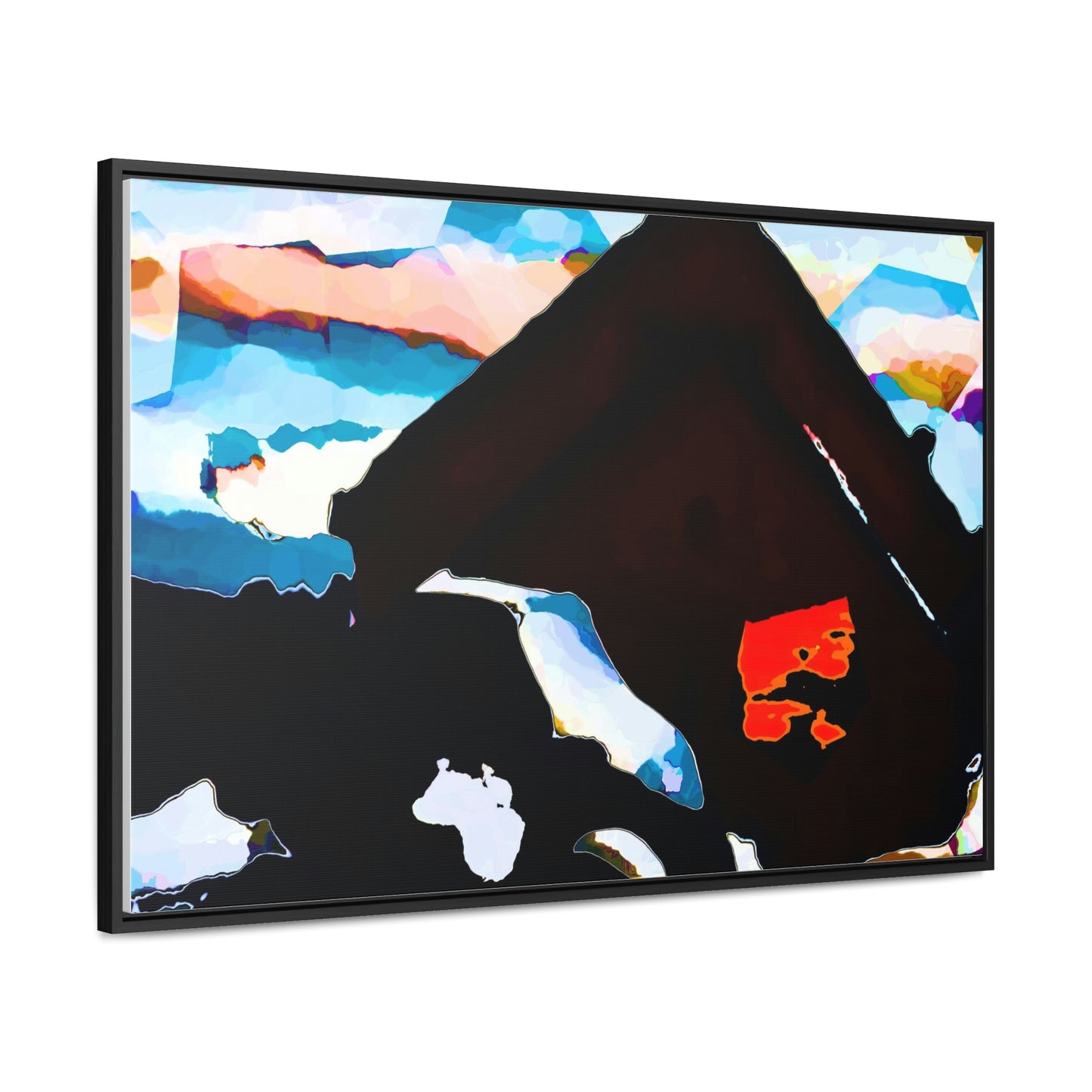 Gallery Canvas Wraps, Horizontal Frame ... After An Intense Snow Storm ... 'Digging Out' ... A Vehicle & Cabin "In The Mountains" ... March 2023 ... Original Works ...