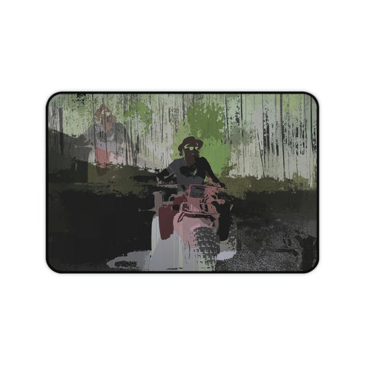Desk Mat ... 3-Wheeln' N' Groovin The Mountain Roads ... Central Idaho ... Original Works ...