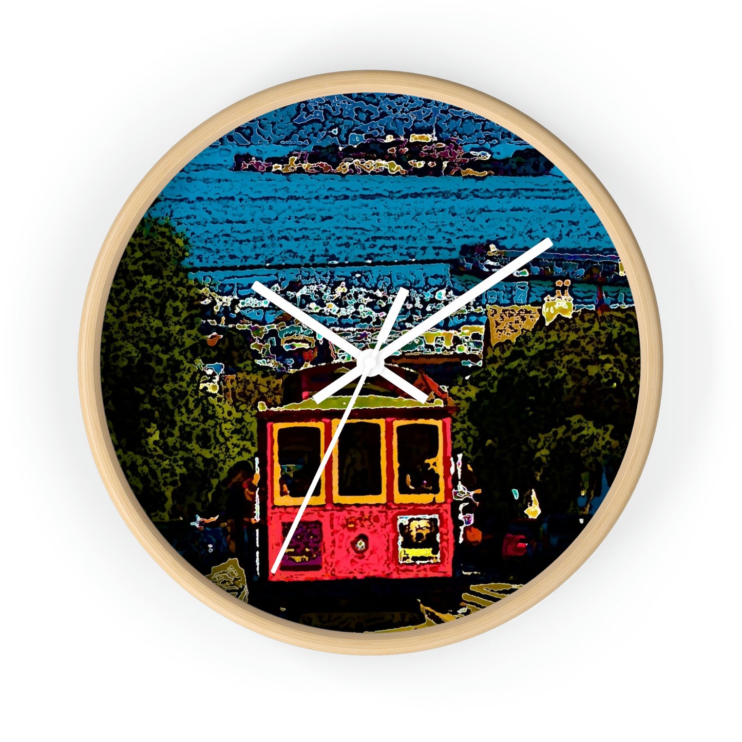 Wall clock ... San Francisco ... 'A Rice-A-Roni-A-San Francisco Treat' ... "A Cable Car Classic" ... Family Archives: 1973 ... Original Works ...