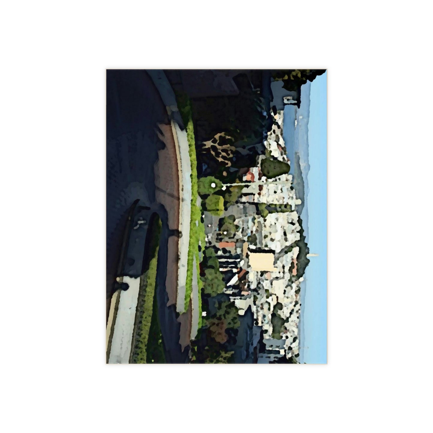Ceramic Photo Tile ... "Lombard Street San Francisco, CA, USA" ... Family Archives 1970's ... Original Works ...