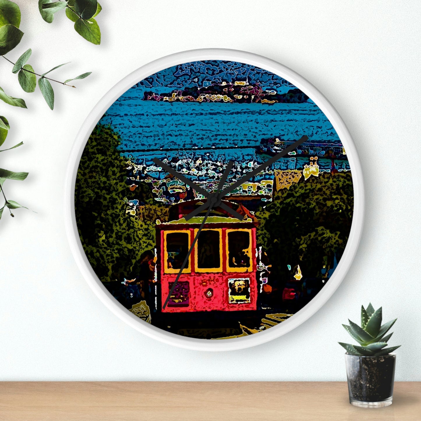 Wall clock ... San Francisco ... 'A Rice-A-Roni-A-San Francisco Treat' ... "A Cable Car Classic" ... Family Archives: 1973 ... Original Works ...