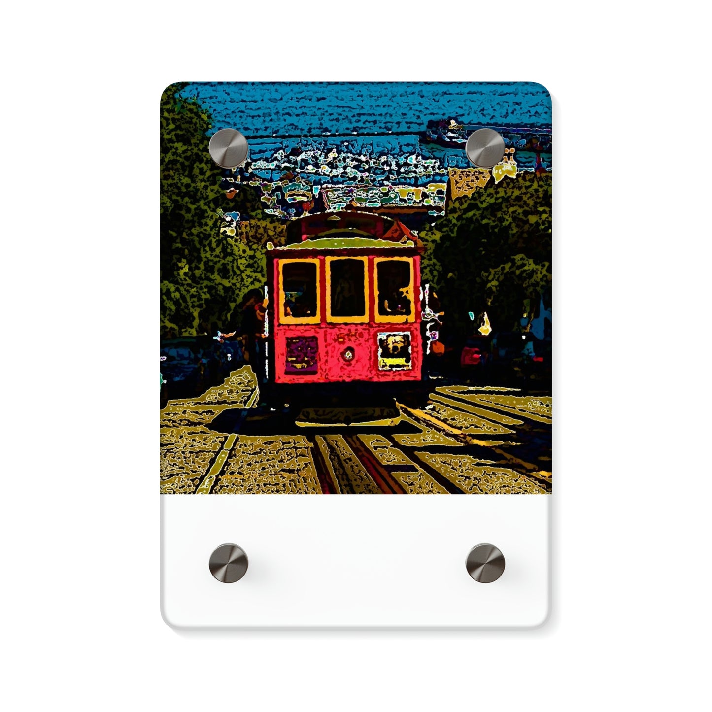 Acrylic Wall Art Panels ... San Francisco ... 'A Rice-A-Roni-A-San Francisco Treat' ... "A Cable Car Classic" ... Family Archives: 1973 ... Original Works ...