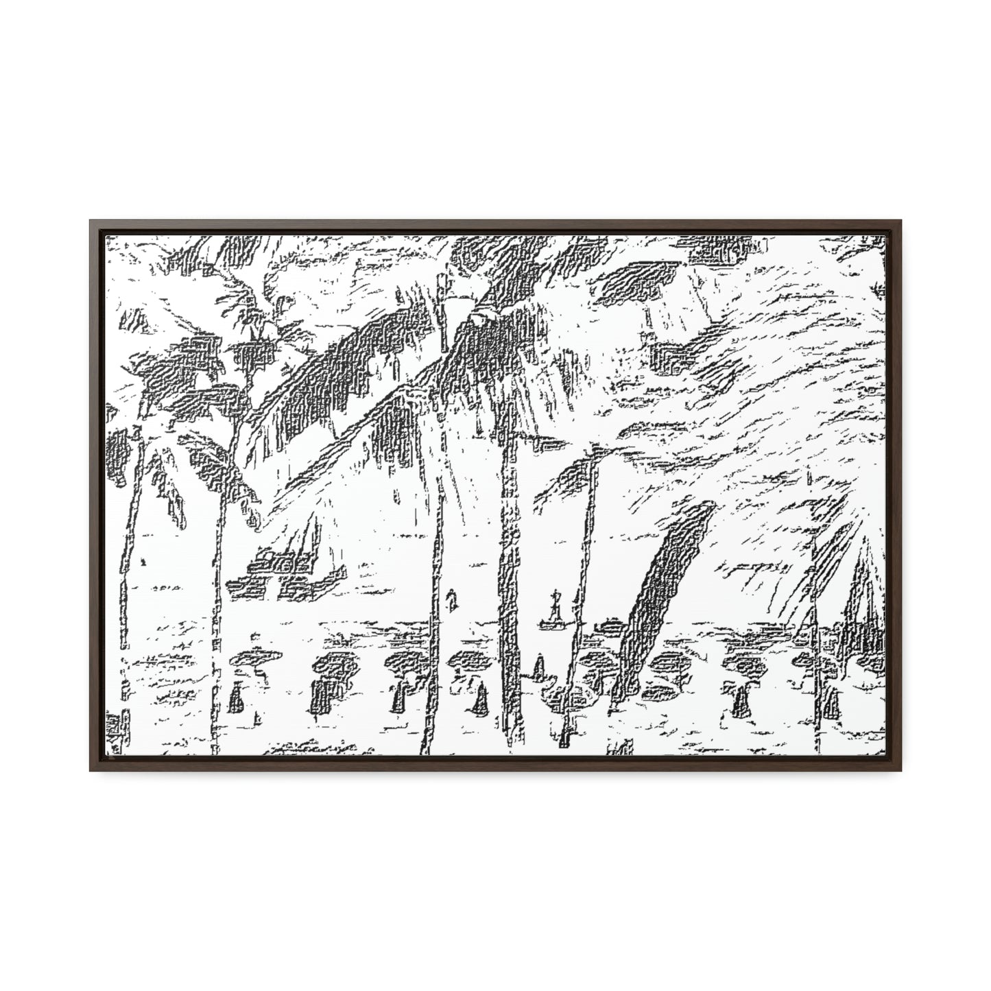 Gallery Canvas Wraps, Horizontal Frame ... "The Royal Hawai'ian: Waikiki Beach_Beach" ... Honolulu, HI ... Ocotber 2014 (Halloween) ... Original Works ...