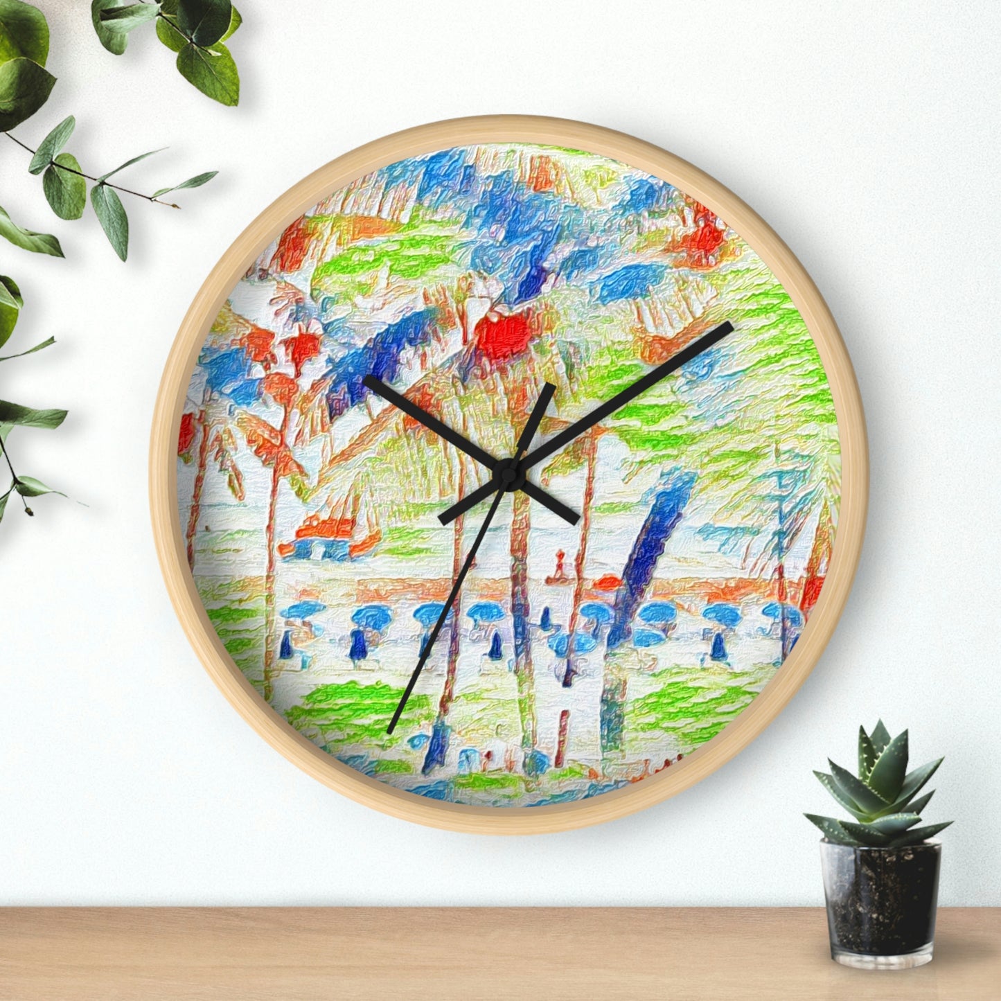 Wall Clock ... "The Royal Hawai'ian: Waikiki Beach_Beach" ... Honolulu, HI ... Ocotber 2014 (Halloween) ... Original Works ...