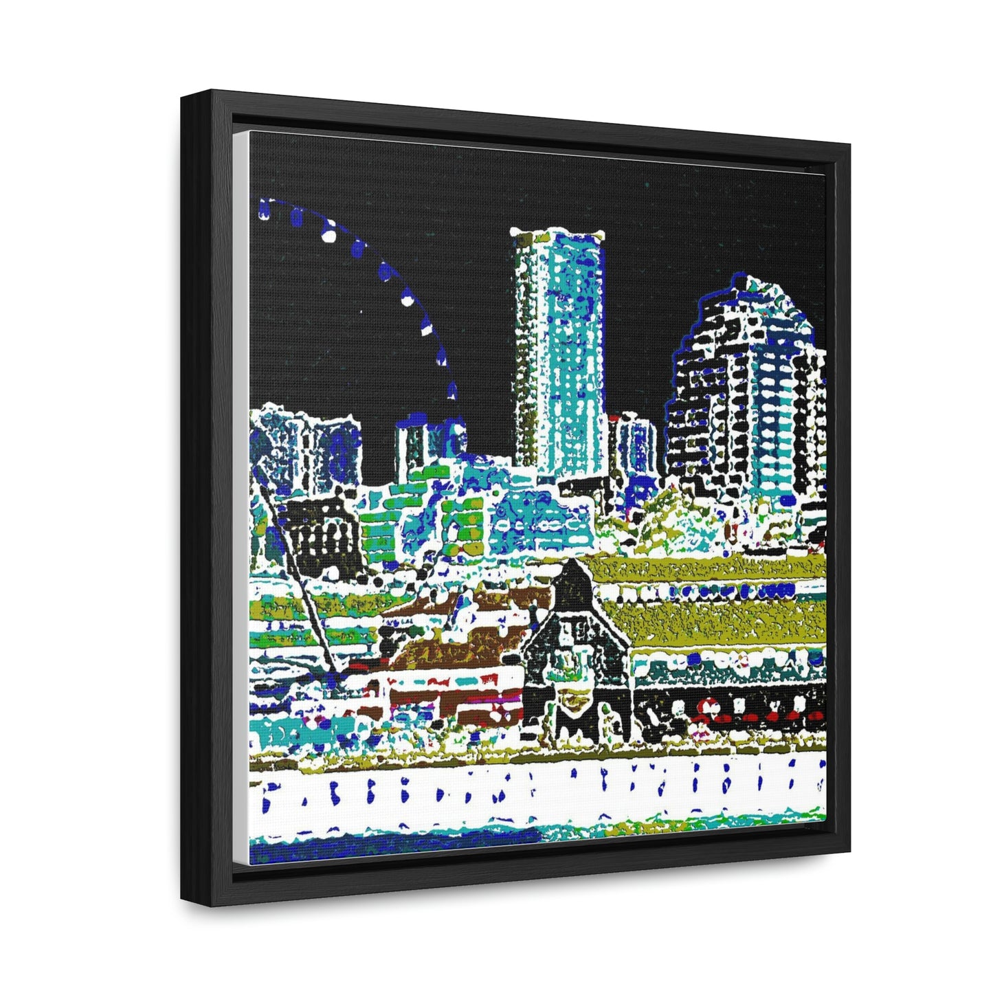 Gallery Canvas Wraps, Square Frame ... That Classic Wheel ... 'Seattle's Wheel' ... & Old Classic Waterside Vendors ...  'Family Archives' ... Original Works ...