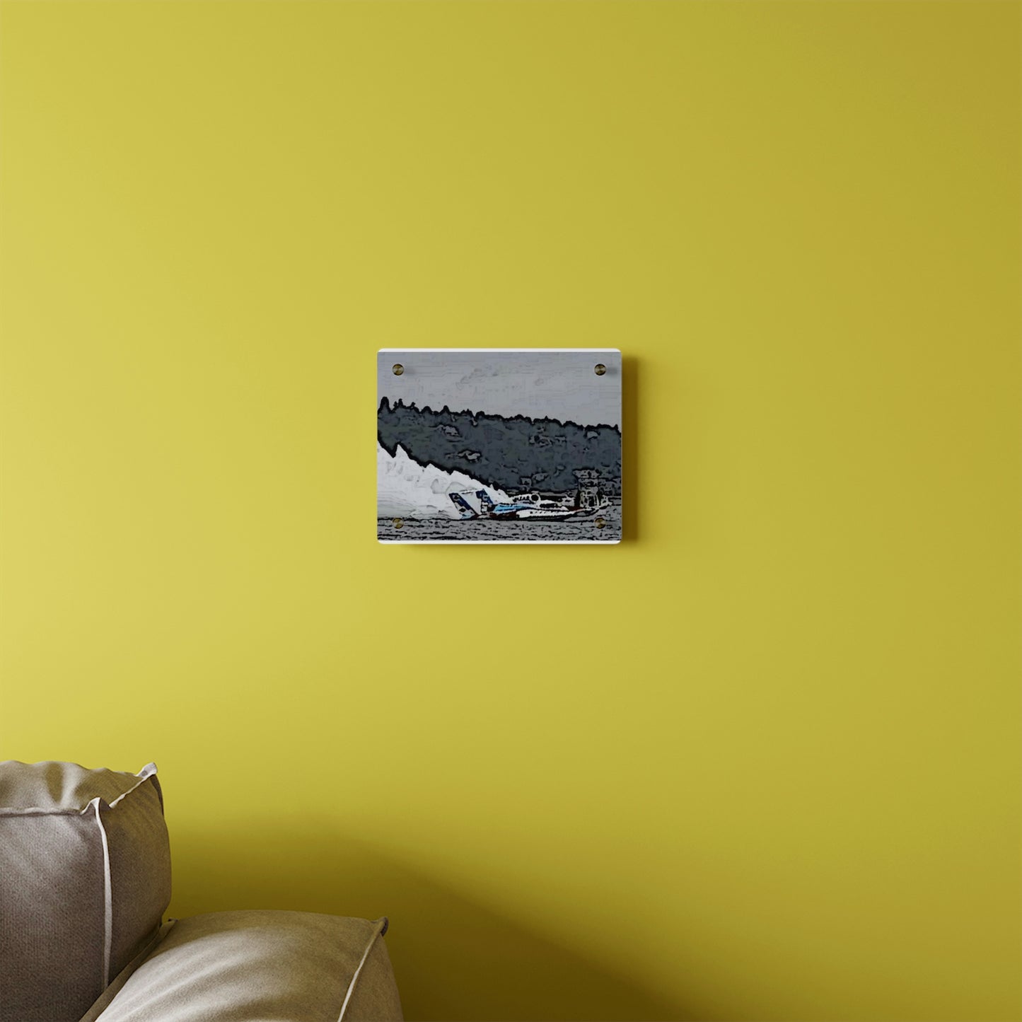 Acrylic Wall Art Panels ... Seattle Columbia Cup On Lake Washington ... "Dave Wilcox Heads For The Win" ... Associate Gift-Photo ... Original Works ...