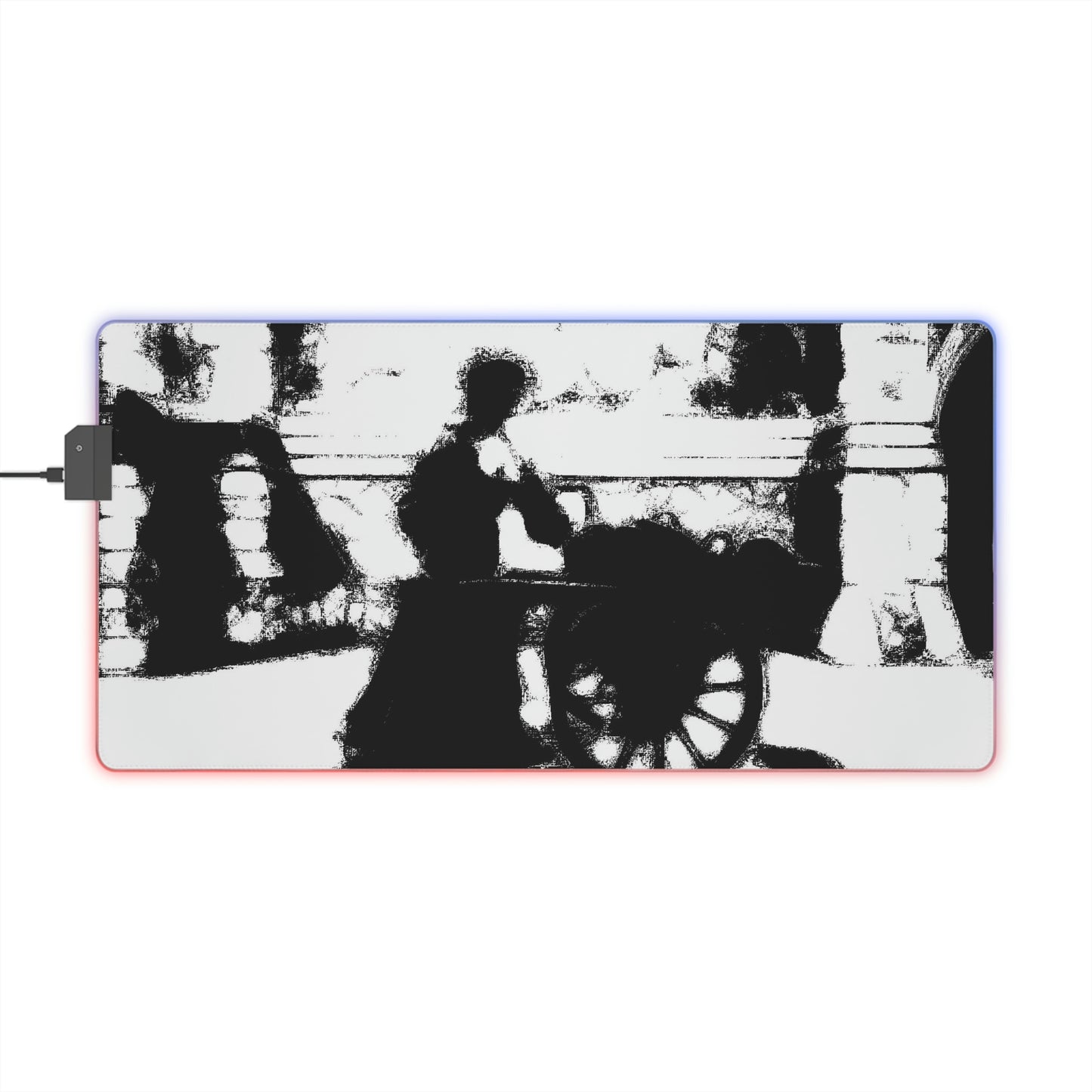 LED Gaming Mouse Pad ... Dublin's "Molly Malone Along Grafton Street" ... Cryin' Cockels & Muscles Alive-Alive-Oh ... Circa 2003 ... Original Works ...