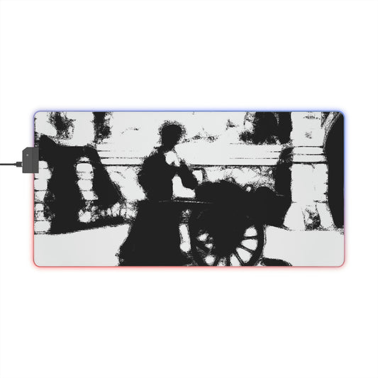 LED Gaming Mouse Pad ... Dublin's "Molly Malone Along Grafton Street" ... Cryin' Cockels & Muscles Alive-Alive-Oh ... Circa 2003 ... Original Works ...