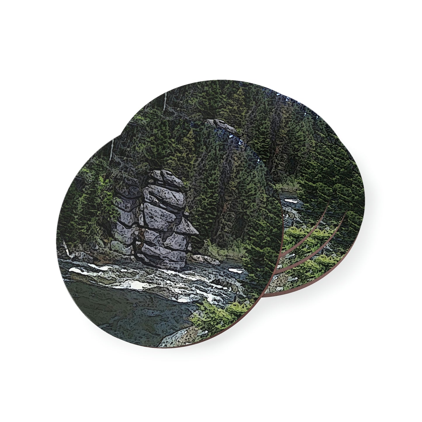 Coasters ..."I Am Innocent" ... Tricky-Dick Immortalized ... Nixon Rock: Along The River ... Central Idaho, Summer 2020 ... Original Works ...
