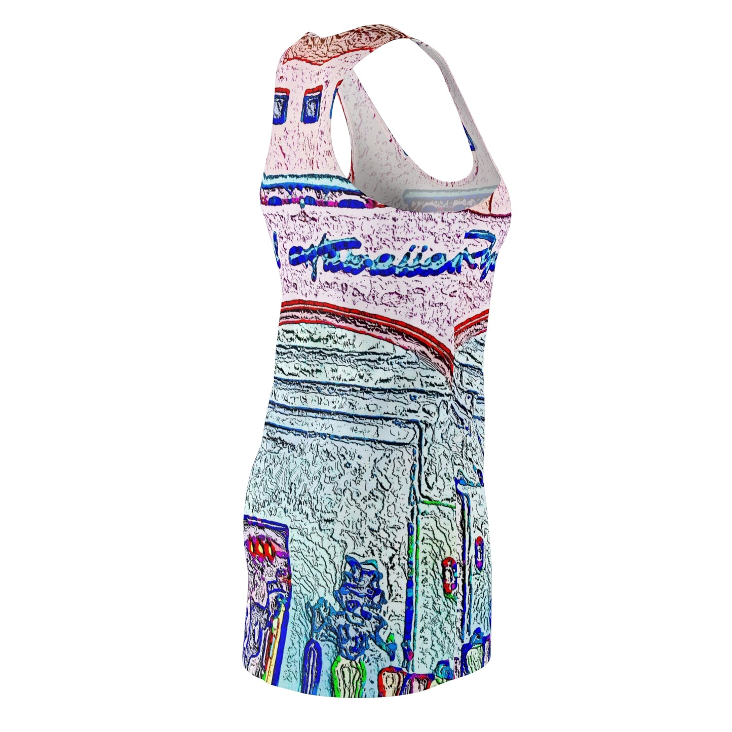 Women's Cut & Sew Racerback Dress ... "La Grande Entree" At: 'The Pink Palace' ... The Royal Hawai'ian ... Honolulu, HI ... '27Oct2014' ... Original Works ...