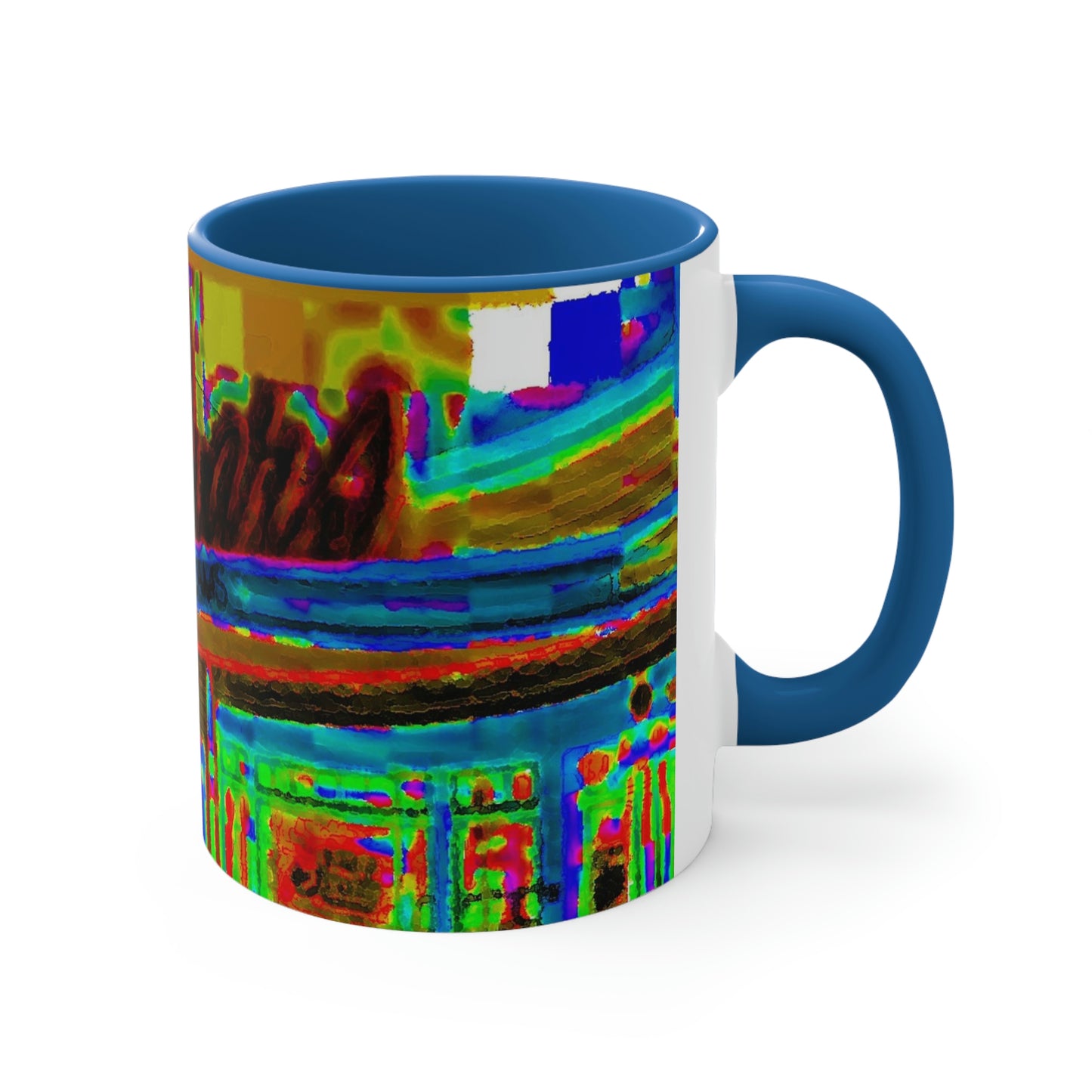Accent Coffee Mug, 11oz ...  In-A-Hurry & Stressed? ... Remember: Keep "Clam" ... Clam_Happy ...  'Ivars: Seattle Waterfront' ... Personal Archives ... Original Works ...