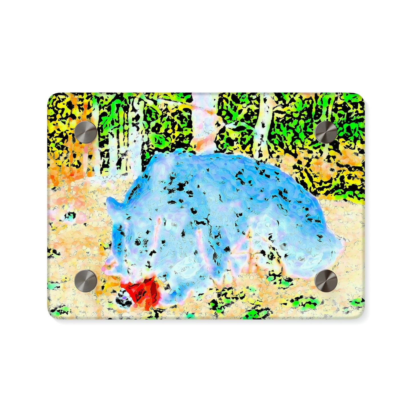 Acrylic Wall Art Panels ... RCY: "Rhett Creek Yogi ... '500 Lbs Of Autumn Season Hunger' ..."  ... September 2022 ... Central Idaho ... Original Works ...