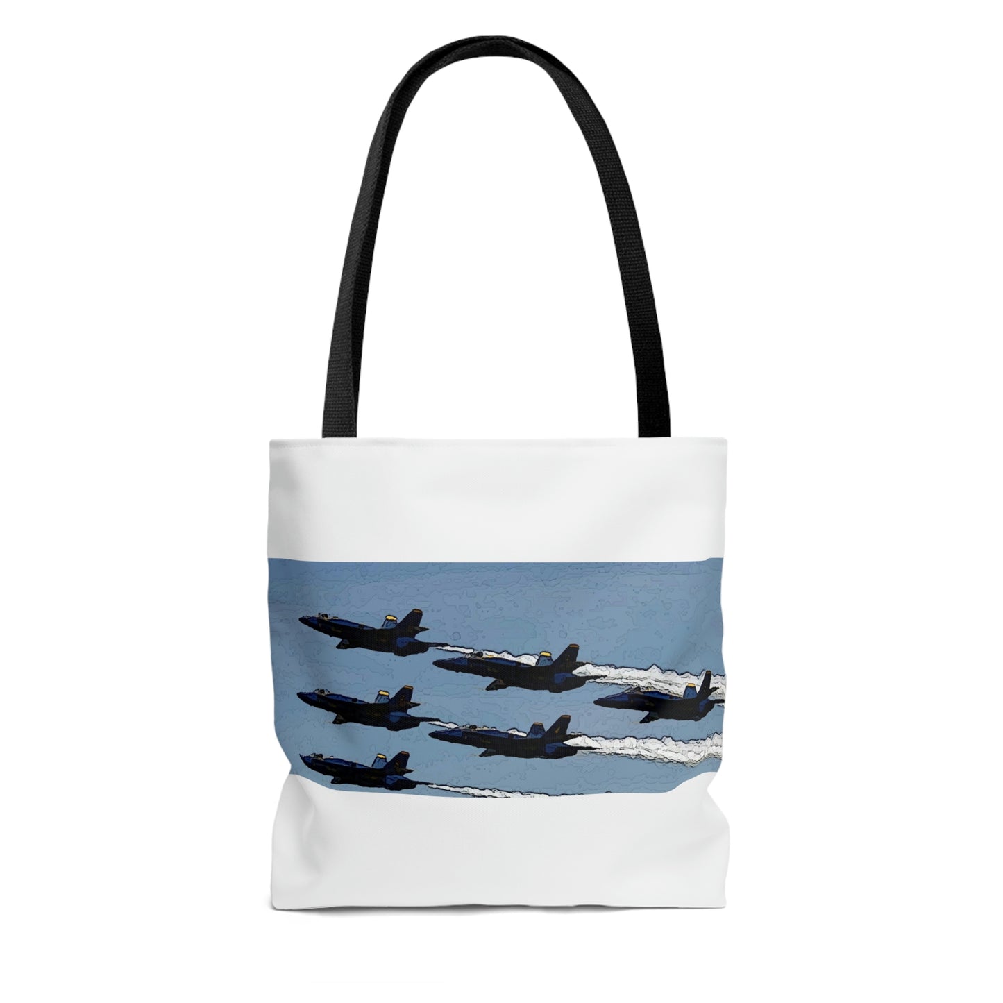 AOP Tote Bag ... Seattle Seafair ..."Blue Angels Run Over Lake Washington" ... Circa Mid 1980's ... Dr FJ Holt ... Original Works ...