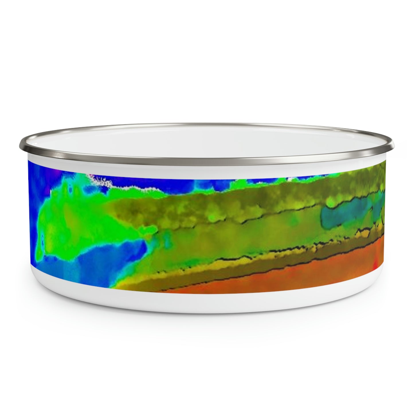 Enamel Bowl ..."Lombard Street San Francisco, CA, USA" ... Family Archives 1970's ... Original Works ...