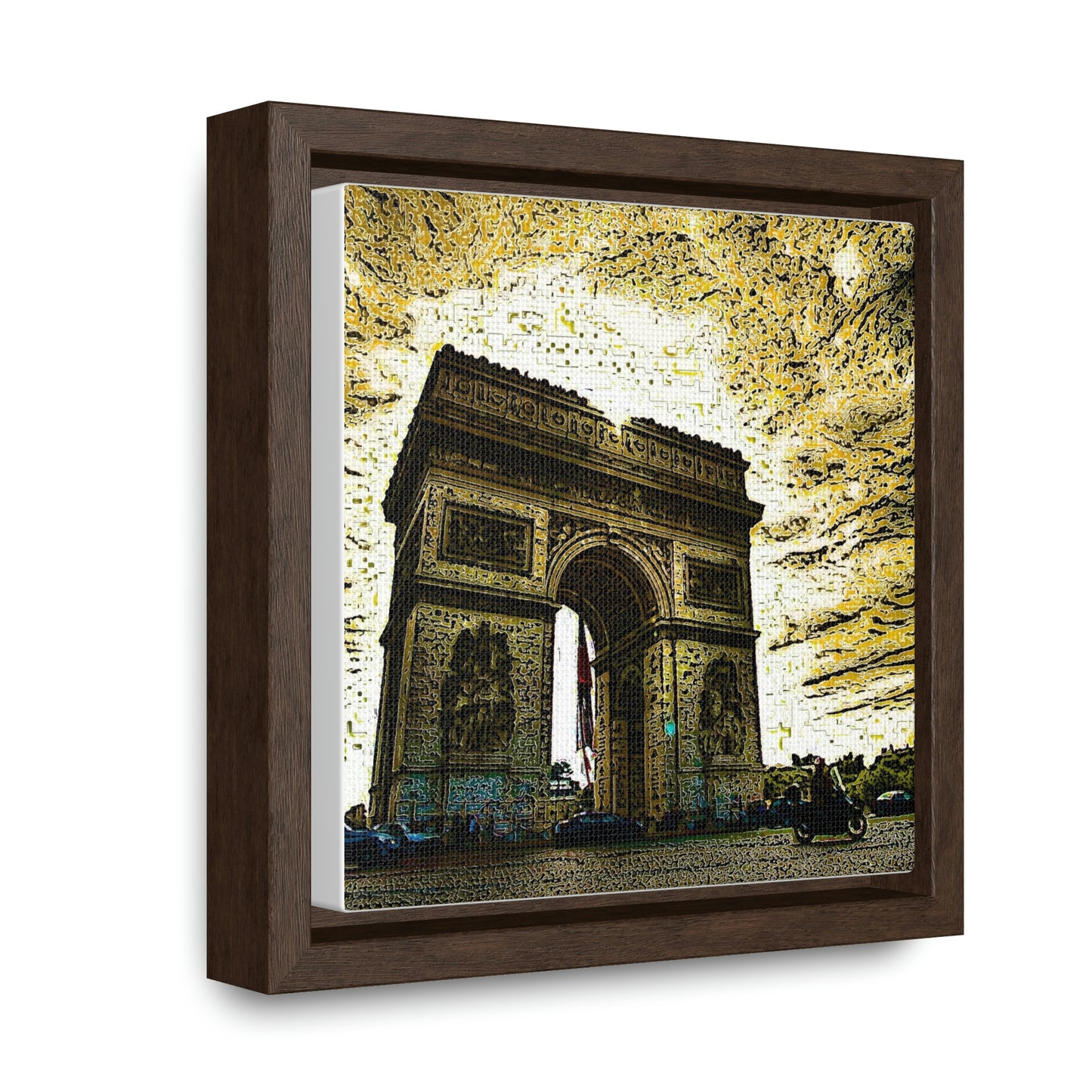 Gallery Canvas Wraps, Square Frame ...  L'Arc de Triomphe ... 'Barbara Joan Bonnell-Holt Photo' ... Circa 1972 ... Oringinal Works ...