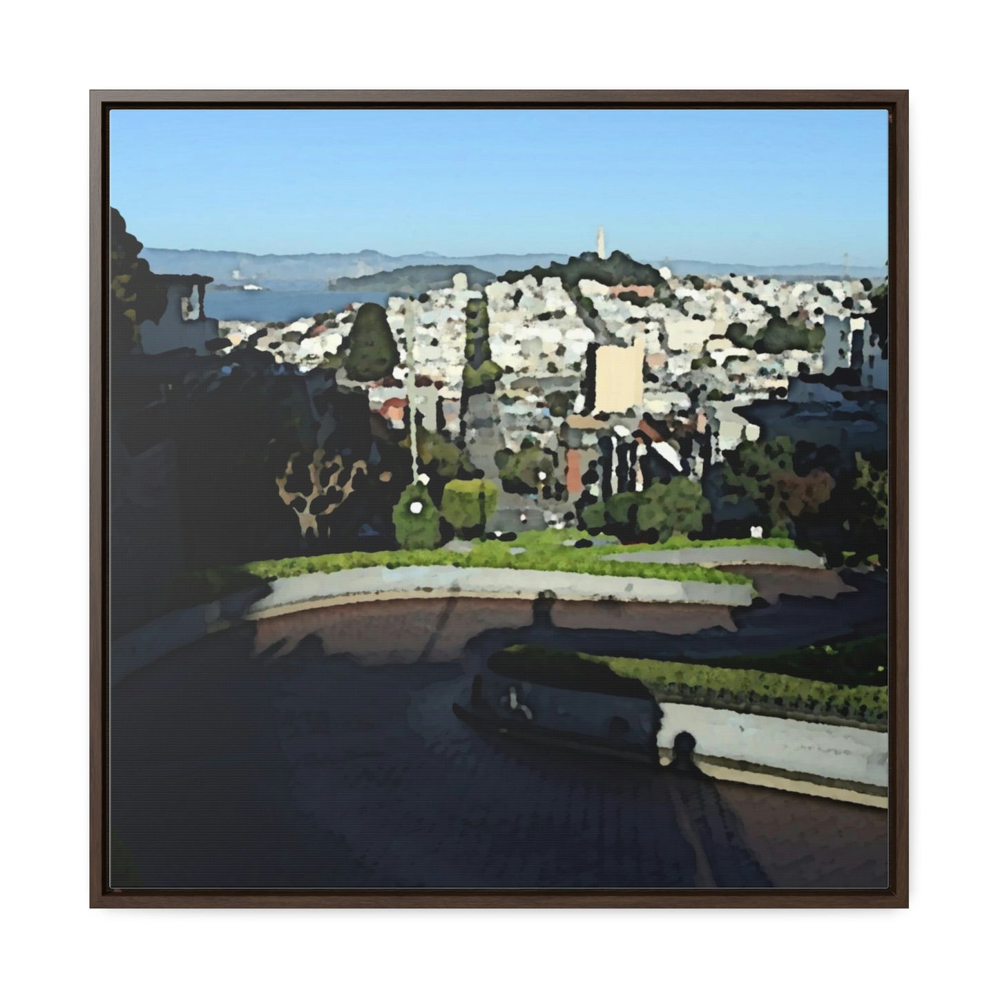 Gallery Canvas Wraps, Square Frame ...  "Lombard Street San Francisco, CA, USA" ... Family Archives 1970's ... Original Works ...