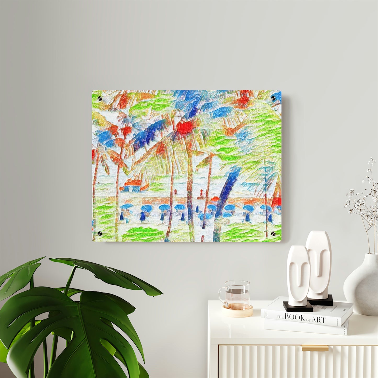 Acrylic Wall Art Panels ... "The Royal Hawai'ian: Waikiki Beach_Beach" ... Honolulu, HI ... Ocotber 2014 (Halloween) ... Original Works ...