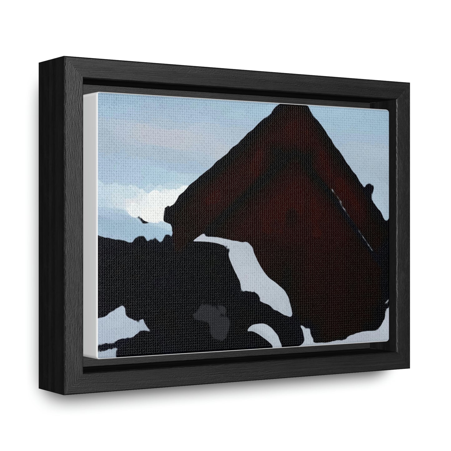 Gallery Canvas Wraps, Horizontal Frame ... After An Intense Snow Storm ... 'Digging Out' ... A Vehicle & Cabin "In The Mountains" ... March 2023 ... Original Works ...