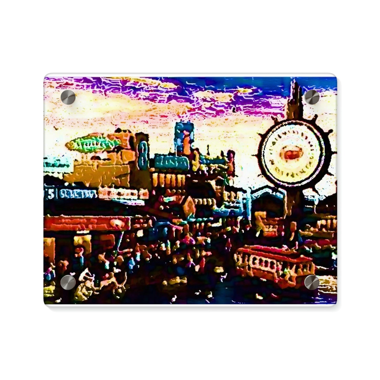 Acrylic Wall Art Panels ... "No.9 Fishermen's Grotto - Fishermen's Wharf, SF, California" ... Family Archives: 1970's ... Original Works ...