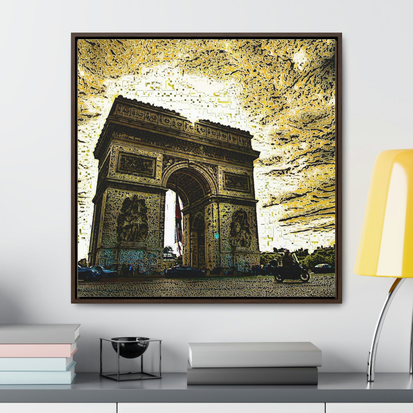 Gallery Canvas Wraps, Square Frame ...  L'Arc de Triomphe ... 'Barbara Joan Bonnell-Holt Photo' ... Circa 1972 ... Oringinal Works ...