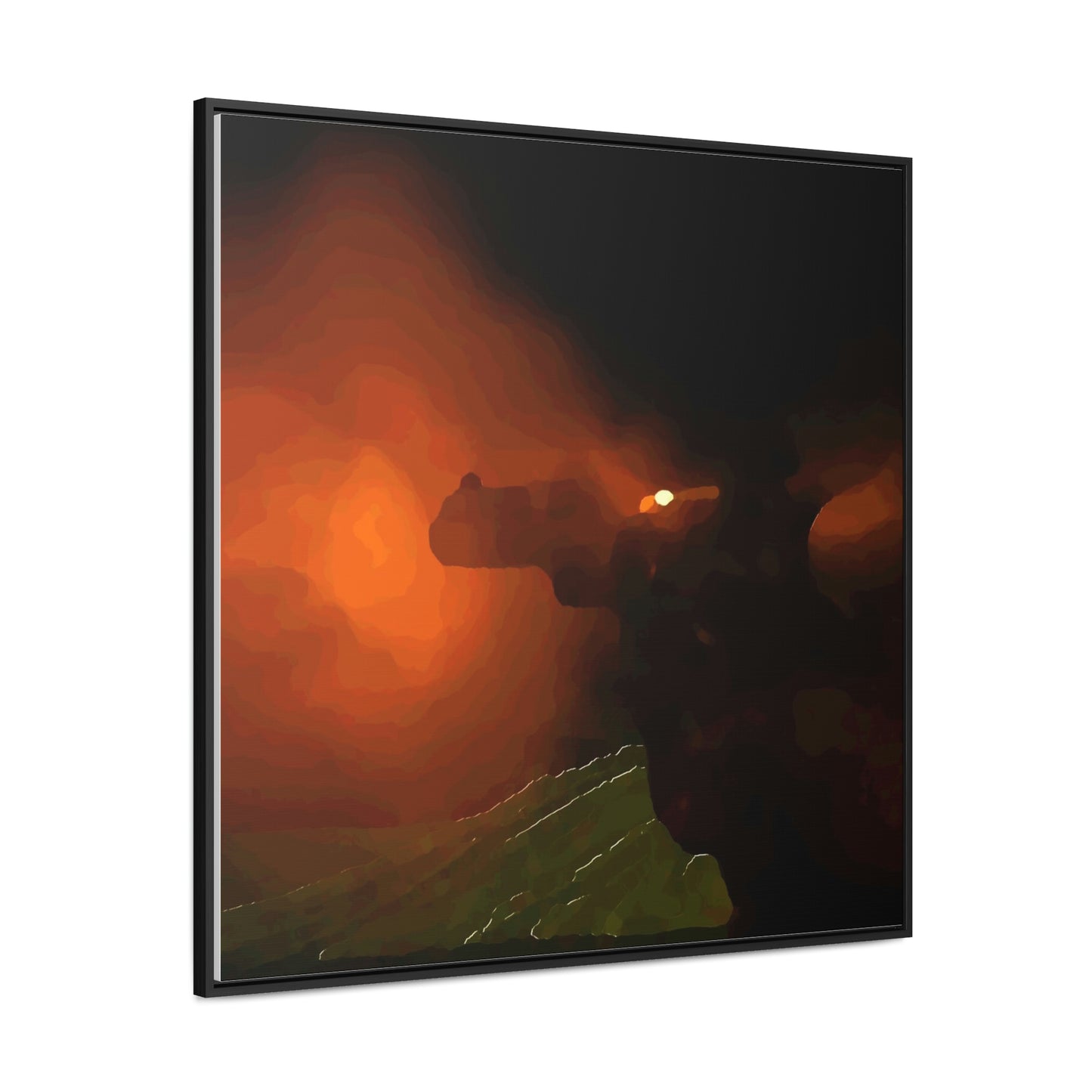 Gallery Canvas Wraps, Square Frame ... Ruger .357 Magnum Early-Morning-Target-Practice ... 'Circa April 2022' ... Original Works ...