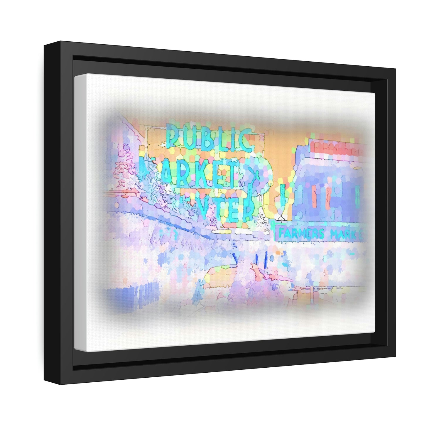 Matte Canvas, Black Frame ... PPM: Pike Place Market ... Original Work ... Winter 2022 ...