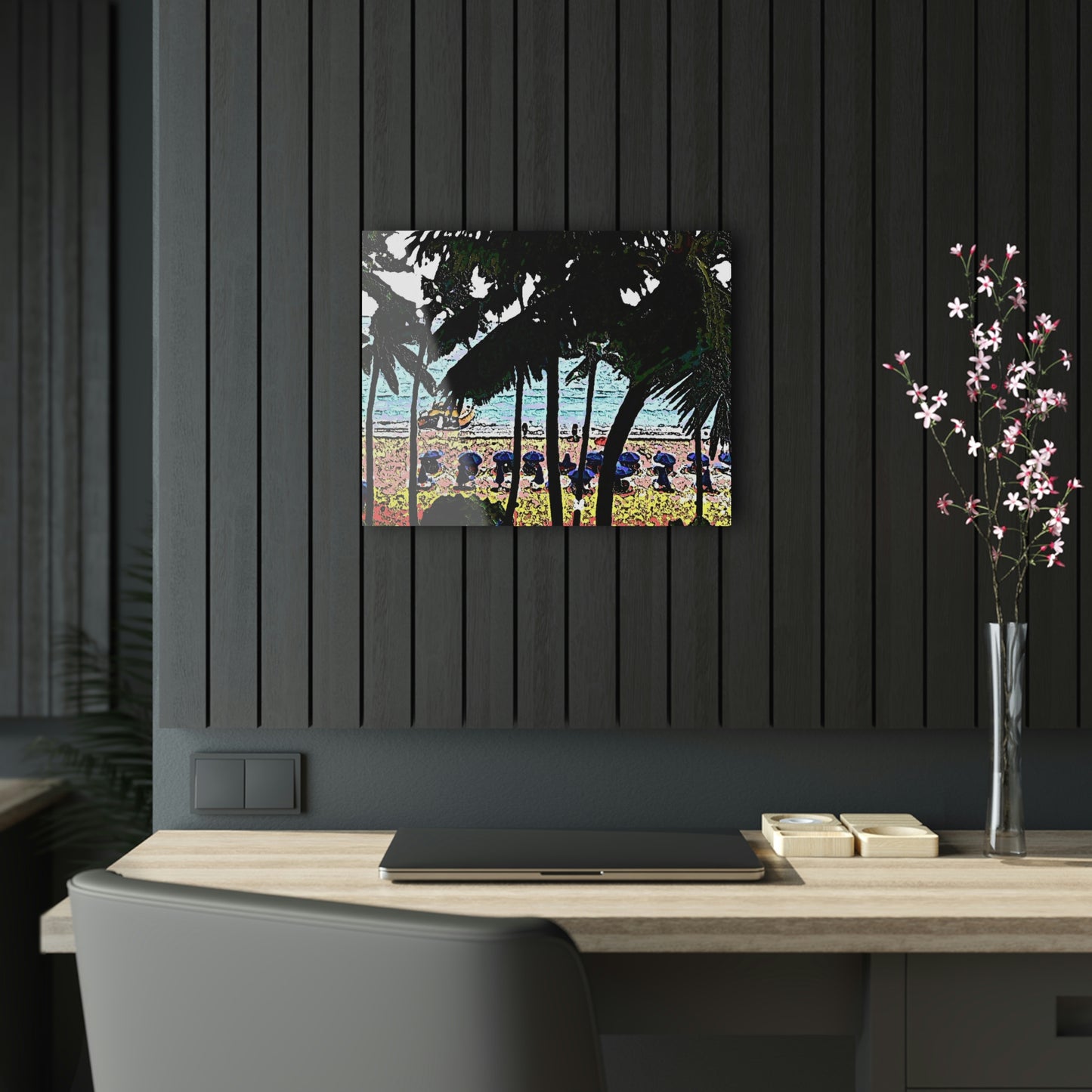 Acrylic Prints ... "A Beautiful Beach Amongst The Palms" ... The Outrigger Waikiki, Honolulu, Oahu ... Original Works ...