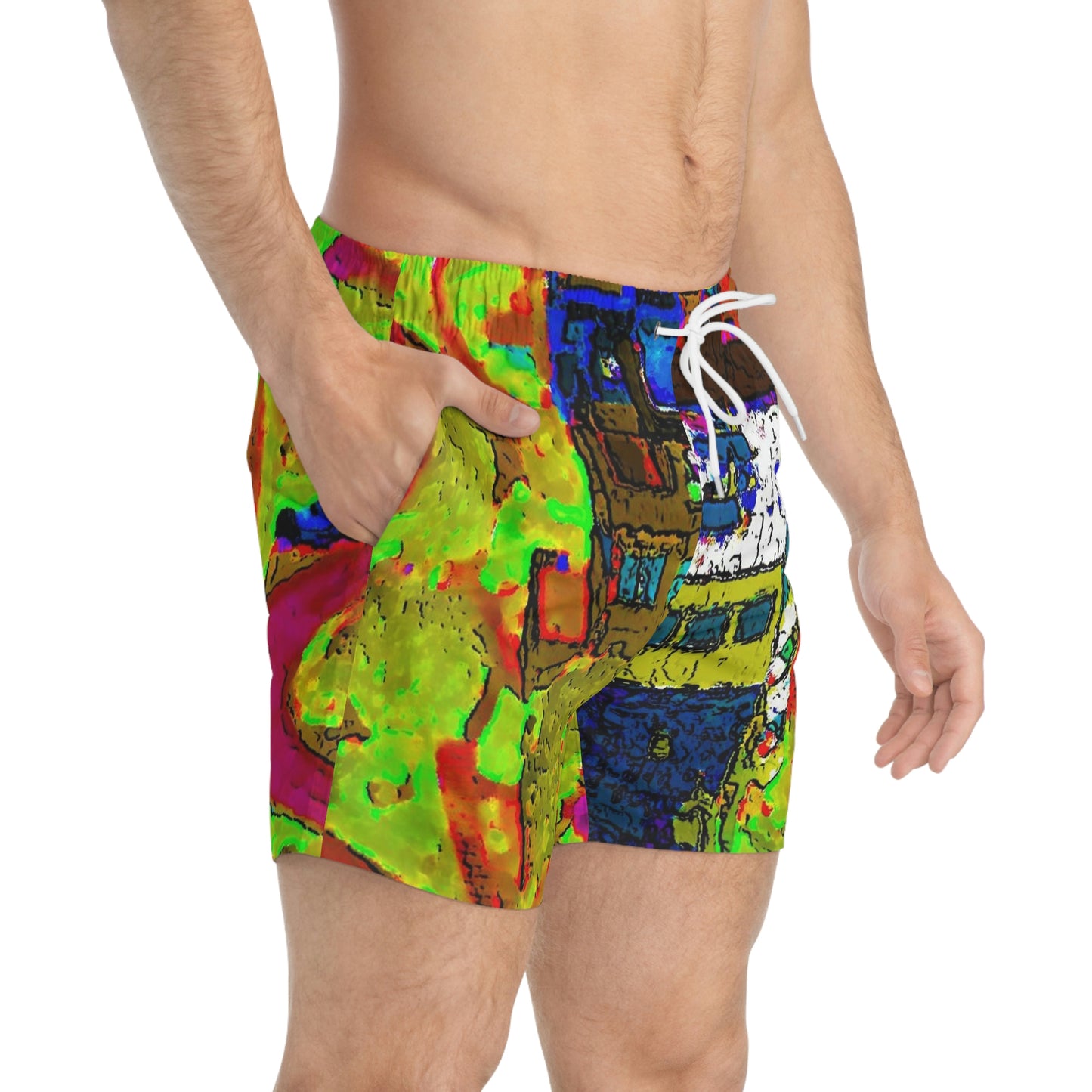 Swim Trunks ... A Crazy Street ... 'Eight Winding Curve-Switchbacks' ... "Lombard Street, San Francisco, CA' ... Family Archives: 1970's ... Original Works ...