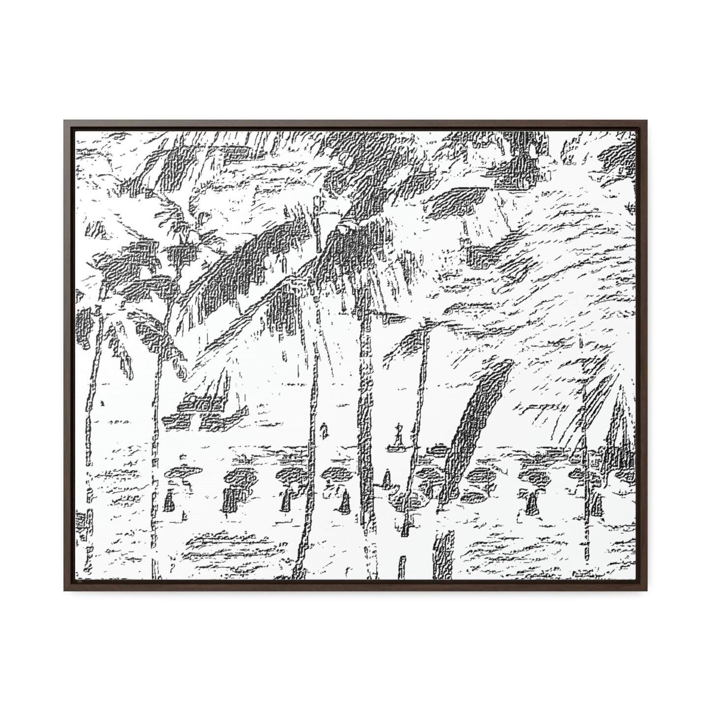 Gallery Canvas Wraps, Horizontal Frame ... "The Royal Hawai'ian: Waikiki Beach_Beach" ... Honolulu, HI ... Ocotber 2014 (Halloween) ... Original Works ...