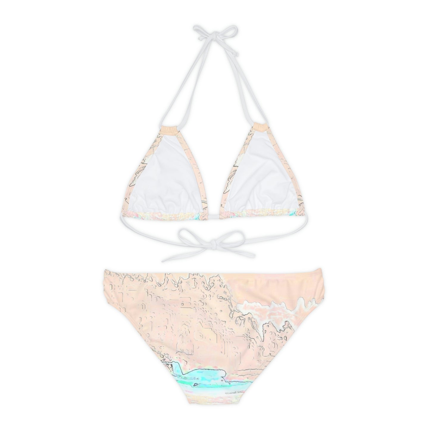 Strappy Bikini Set ... Seattle Columbia Cup On Lake Washington ... "Dave Wilcox Heads For The Win" ... Associate Gift-Photo ... Original Works ...