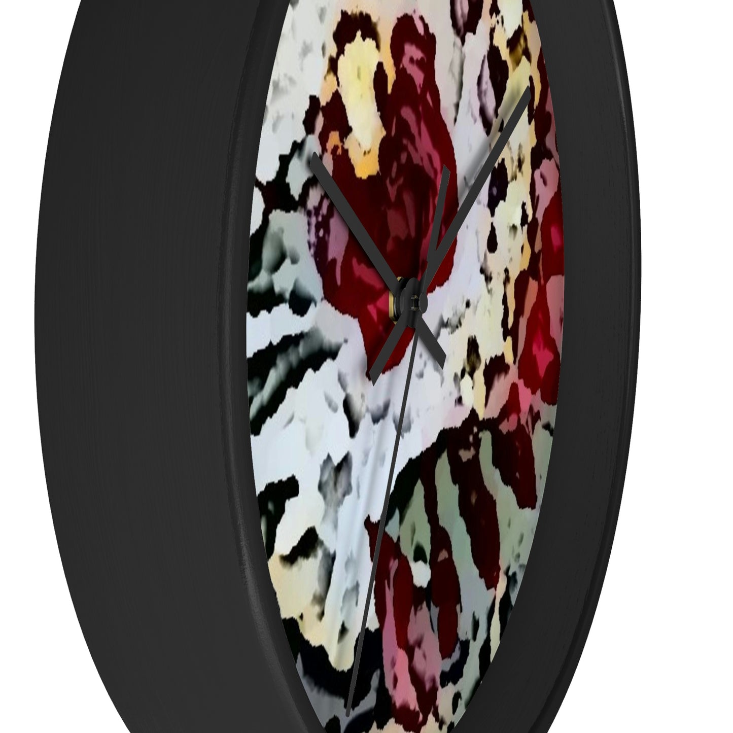 Wall clock ... "A Friendly Flower" ... Pointsettia 'Pointing' ... Original Works ... (Supplied Photograph) ...
