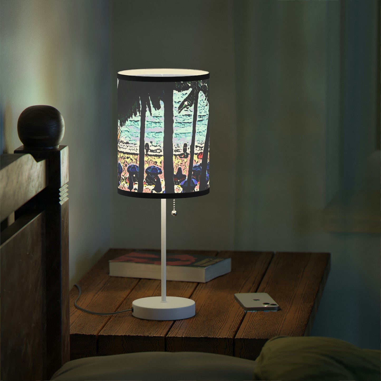 Lamp on a Stand, US|CA plug ... "A Beautiful Beach Amongst The Palms" ... The Outrigger Waikiki, Honolulu, Oahu ... Original Works ...