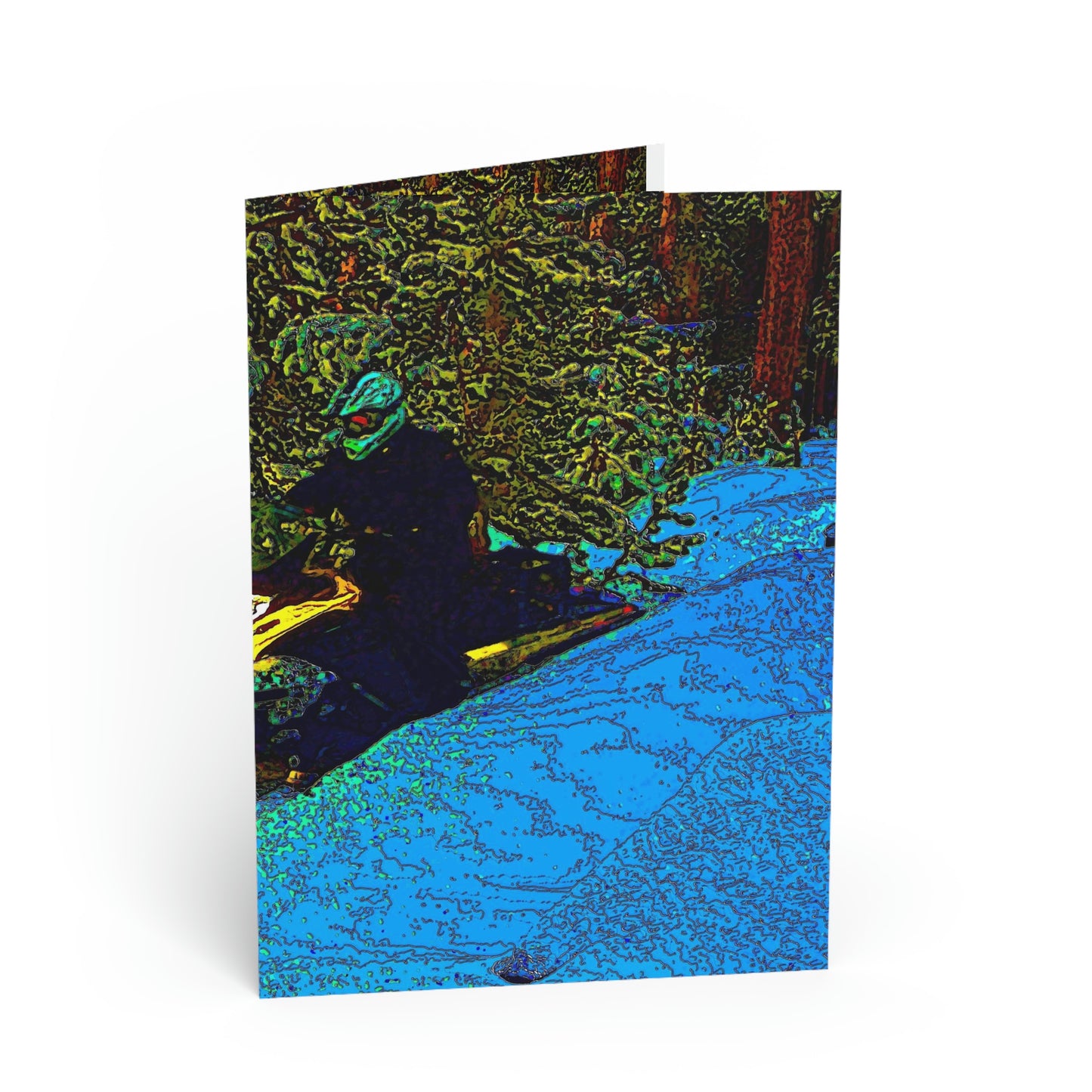 Greeting Cards ... Yep ... "Another Day ... Riding Through The Wilderness ... " ... February 2023 ... Original Works ...