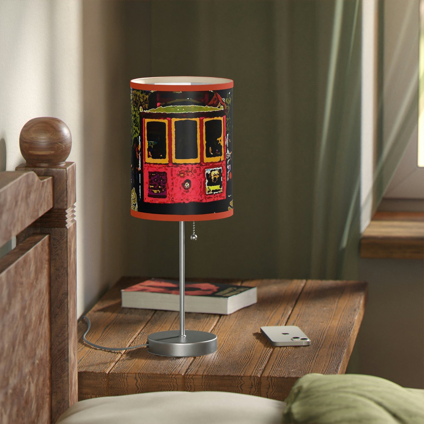 Lamp on a Stand, US|CA plug ... San Francisco ... 'A Rice-A-Roni-A-San Francisco Treat' ... "A Cable Car Classic" ... Family Archives: 1973 ... Original Works ...