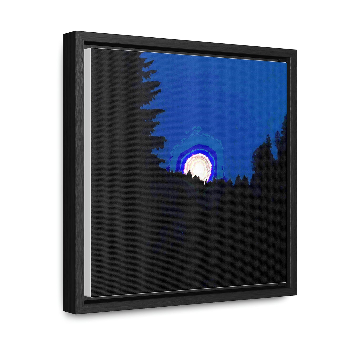 Gallery Canvas Wraps, Square Frame ... "The Road Home" ...' Over The River & Through The Woods To? ...' ... Moonscape Near Elk City, Idaho ... Original Works ... 5Jan23 ...