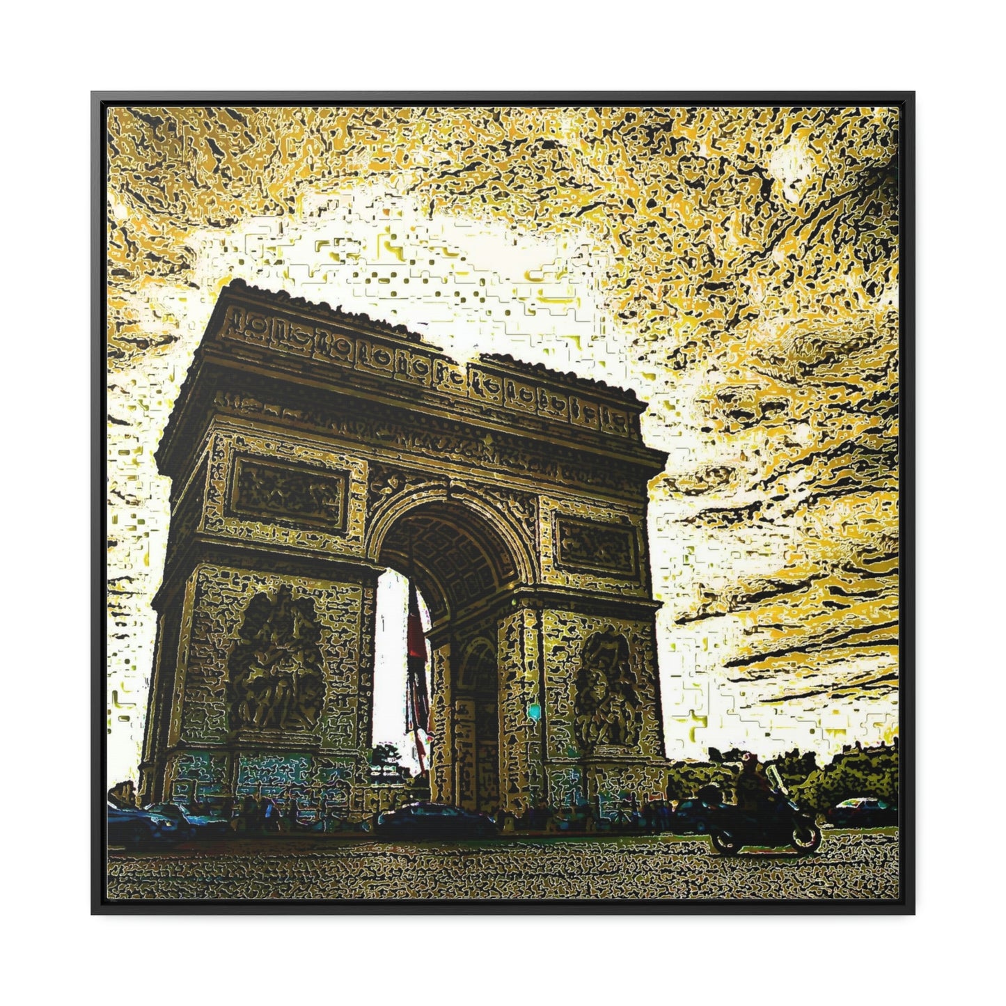Gallery Canvas Wraps, Square Frame ...  L'Arc de Triomphe ... 'Barbara Joan Bonnell-Holt Photo' ... Circa 1972 ... Oringinal Works ...