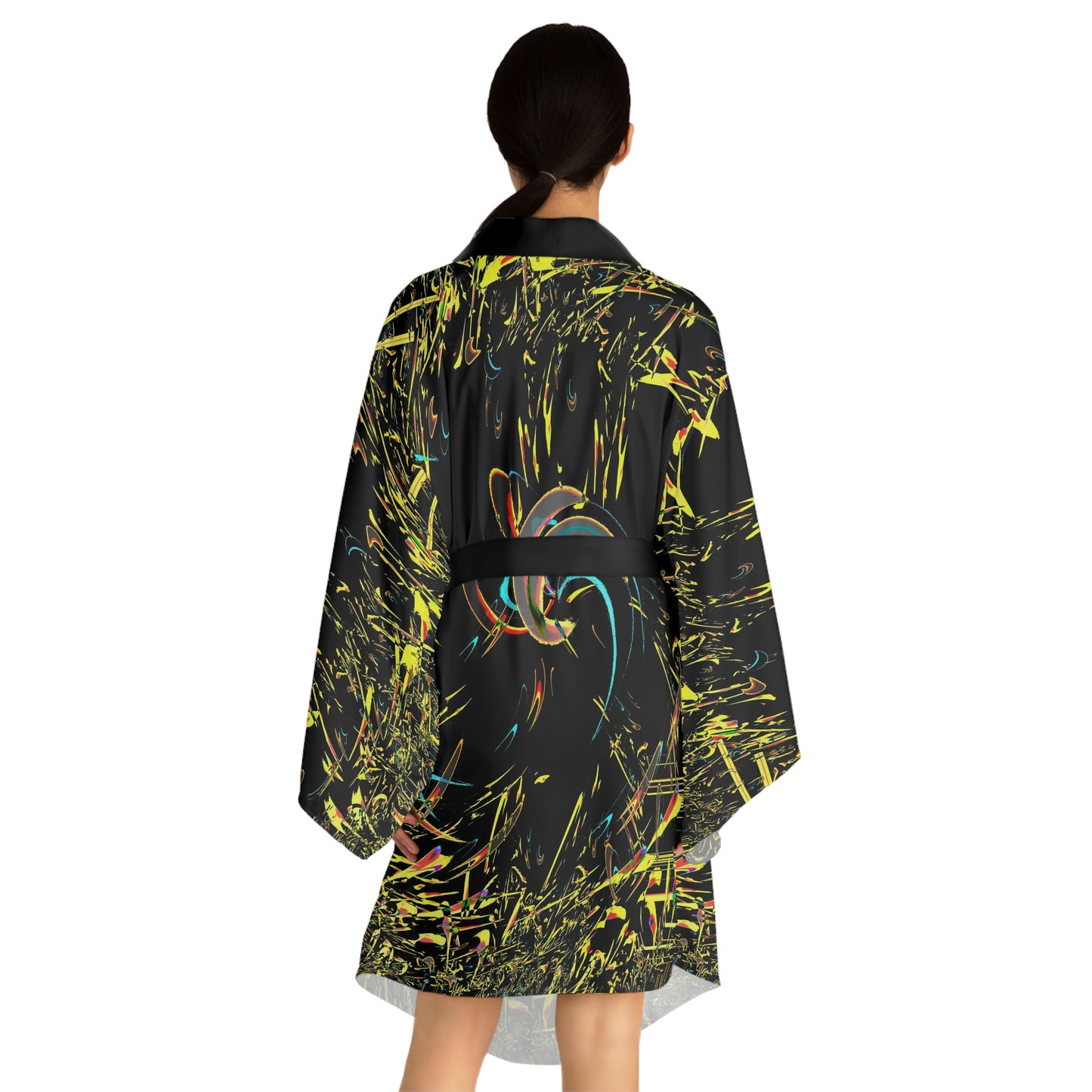 Long Sleeve Kimono Robe ... "Waning Moon" ... Central Idaho ... October 2022 ... Rendering Time: 22 Hours ... Original Works ...