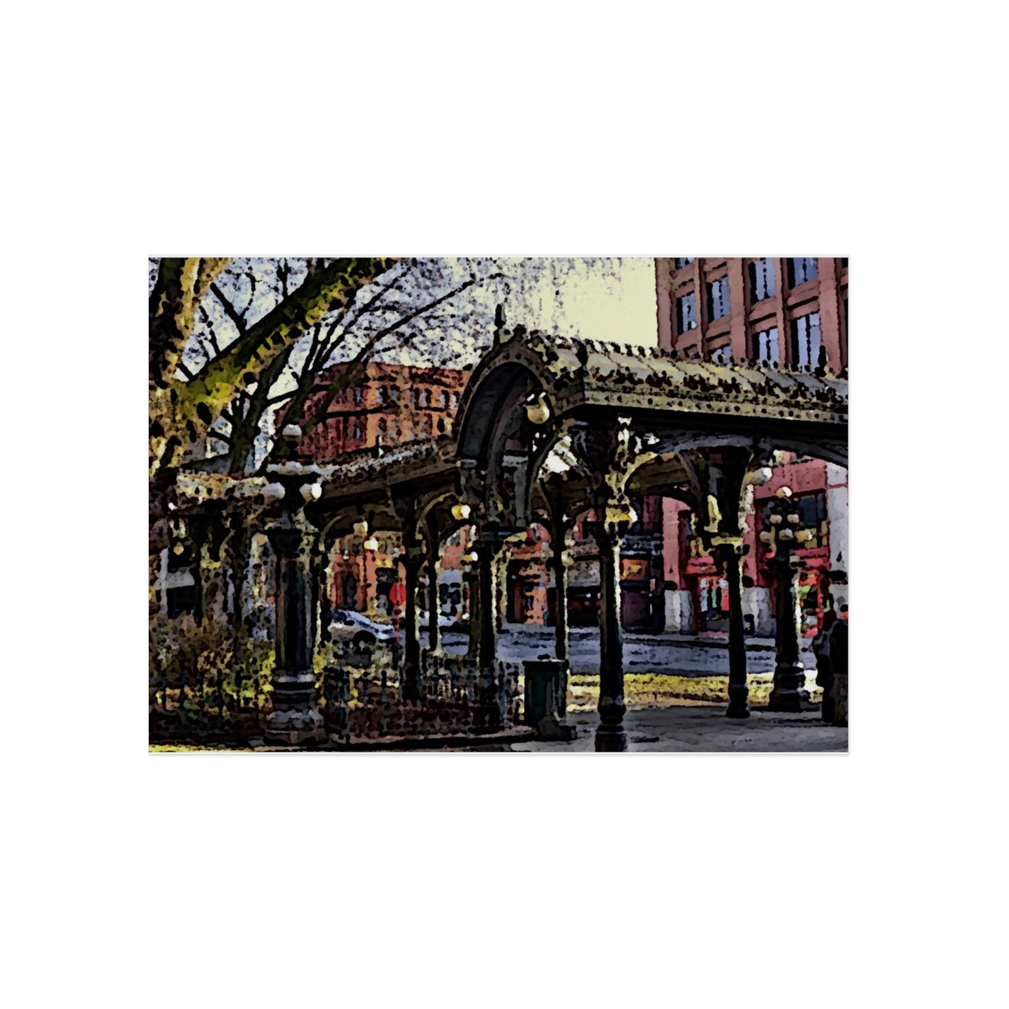 Aluminum Composite Panels ... Pioneer Square, Seattle, Washington: Gazebo, ..."Waiting For The Bus" ... Family Archives ... 2010 ... Original Works ...