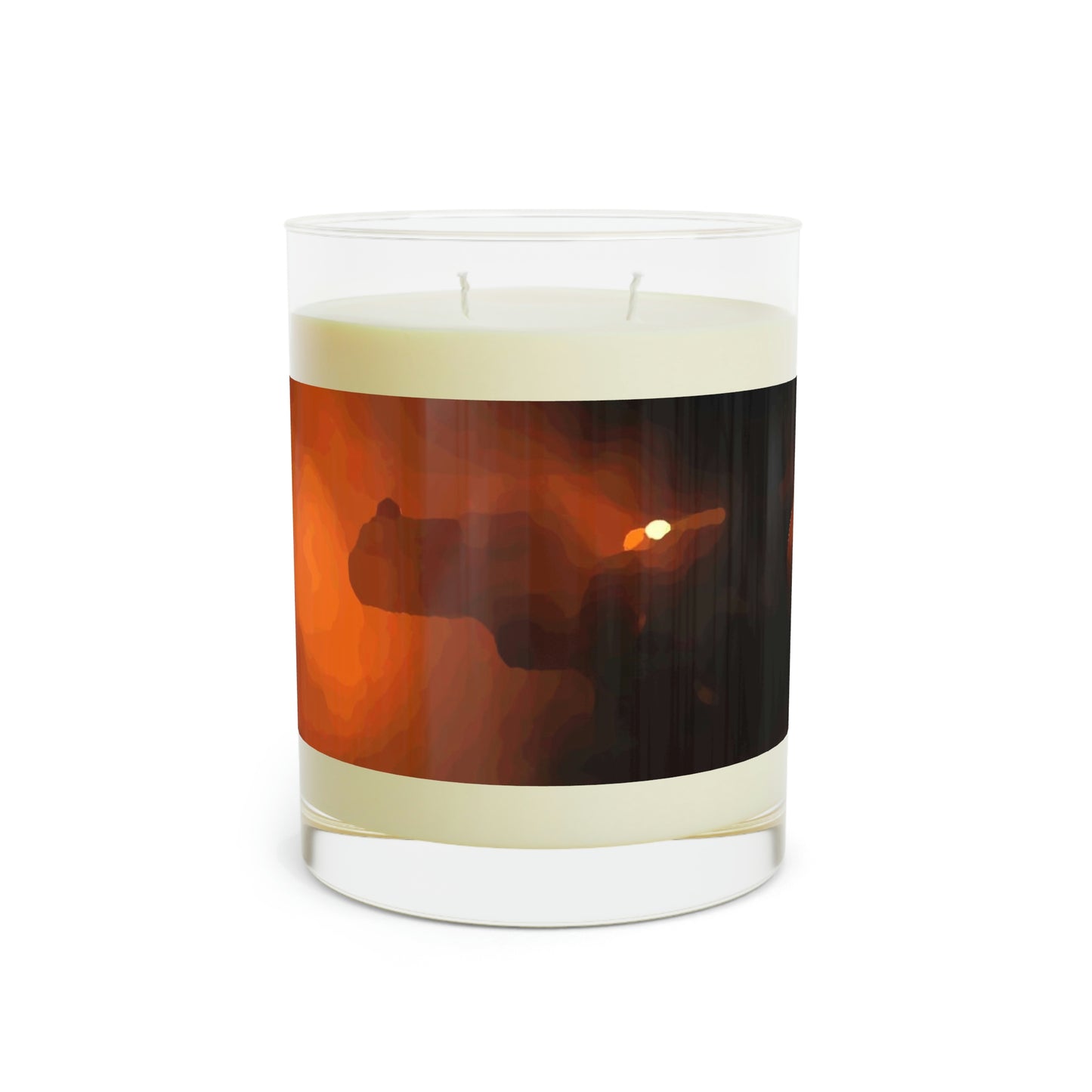 Scented Candle - Full Glass, 11oz ... Ruger .357 Magnum Early-Morning-Target-Practice ... 'Circa April 2022' ... Original Works ...