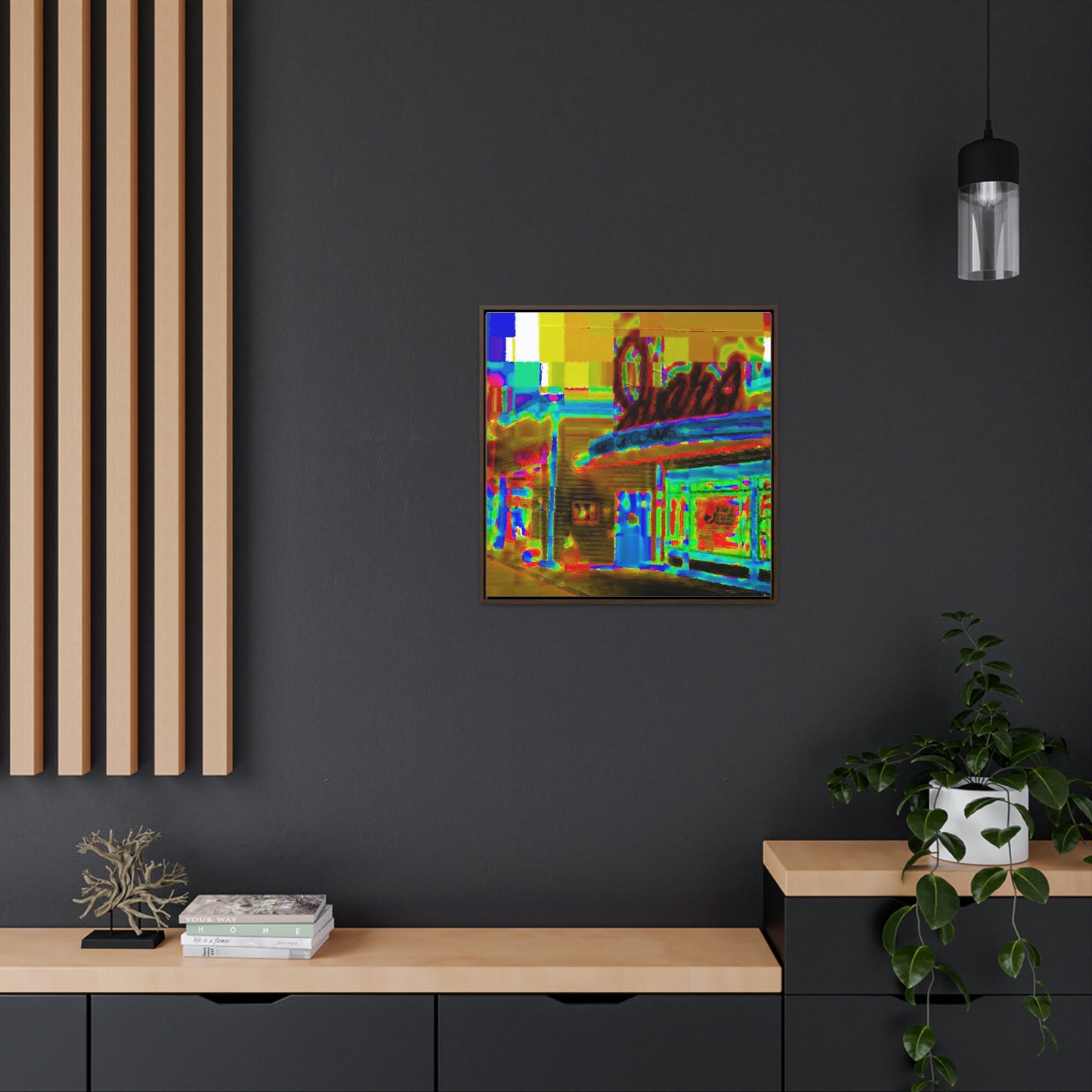 Gallery Canvas Wraps, Square Frame ...  In-A-Hurry & Stressed? ... Remember: Keep "Clam" ... Clam_Happy ...  'Ivars: Seattle Waterfront' ... Personal Archives ... Original Works ...