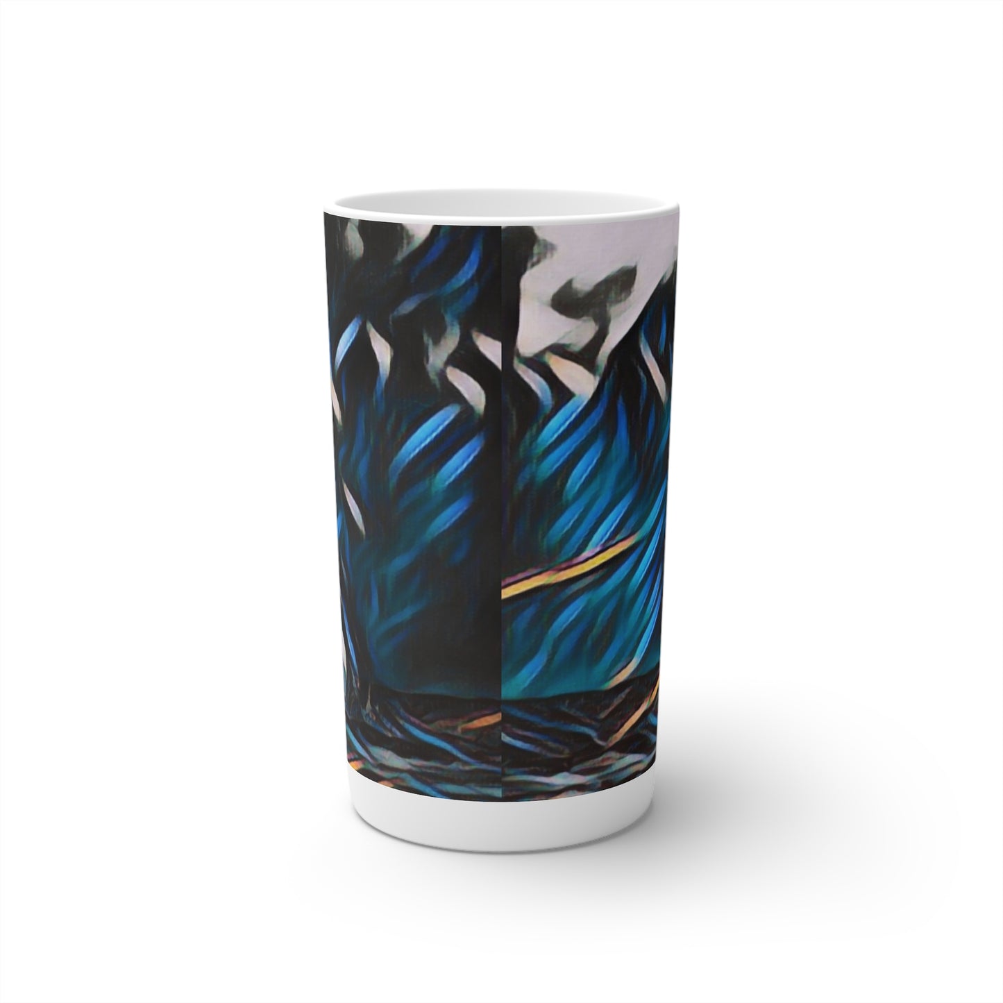 Conical Coffee Mugs (3oz, 8oz, 12oz) ... "Ken's Favourite Humpback Breach" ... Circa: 21st Century ... Maui, HI ... Original Works ...