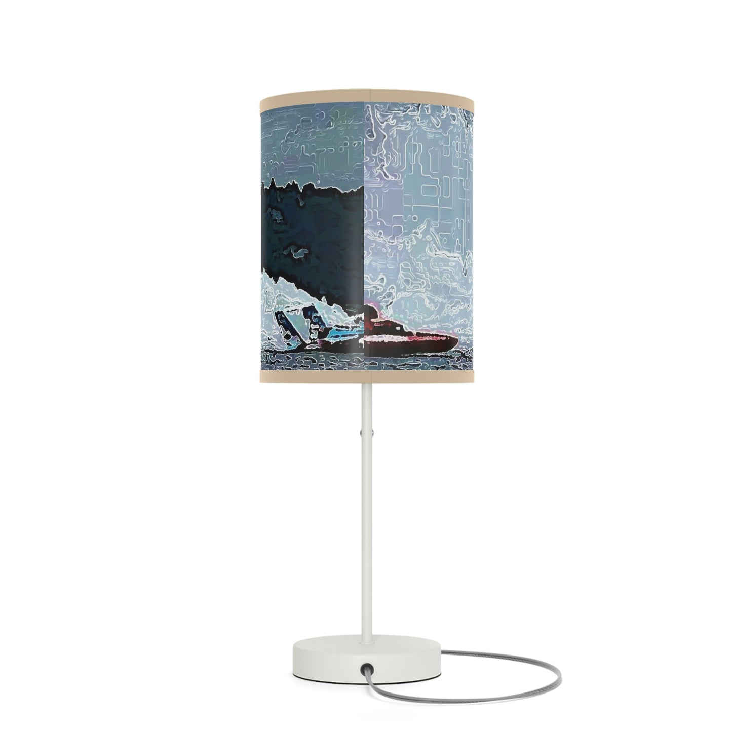 Lamp on a Stand, US|CA plug ... Seattle Columbia Cup On Lake Washington ... "Dave Wilcox Heads For The Win" ... Associate Gift-Photo ... Original Works ...