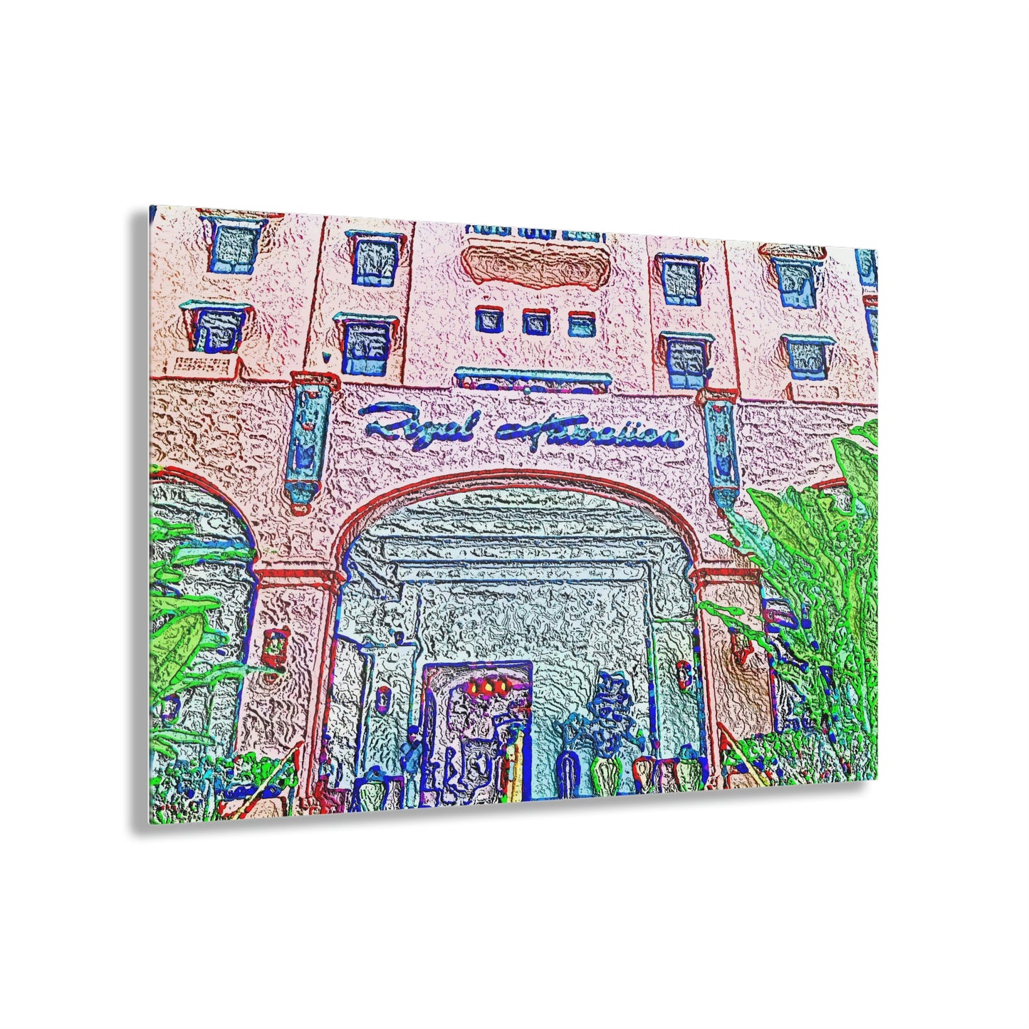Acrylic Prints ...  "La Grande Entree" At: 'The Pink Palace' ... The Royal Hawai'ian ... Honolulu, HI ... '27Oct2014' ... Original Works ...